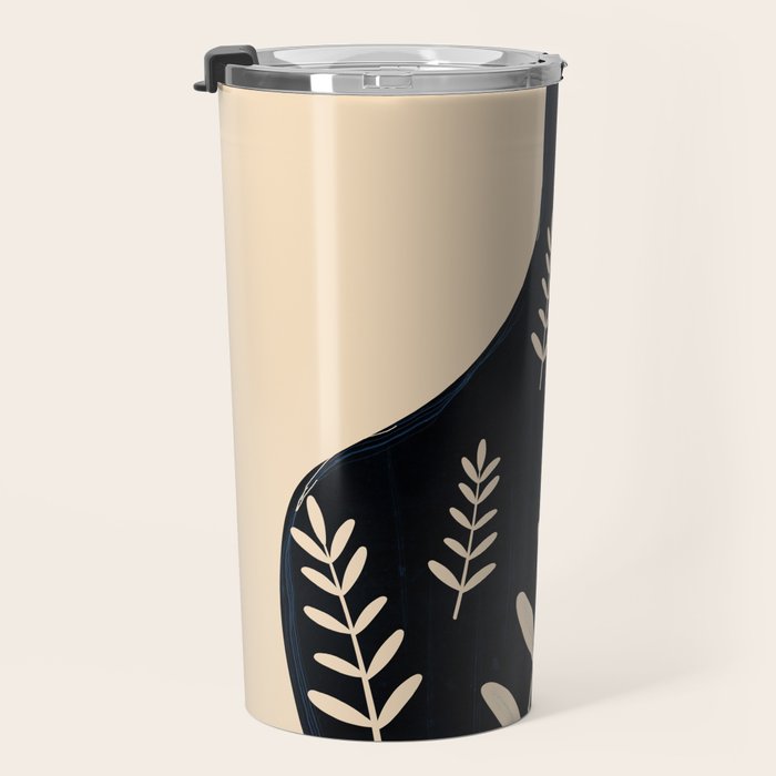Minimal Abstract Art Vase 19 Travel Mug Gallery Image 3