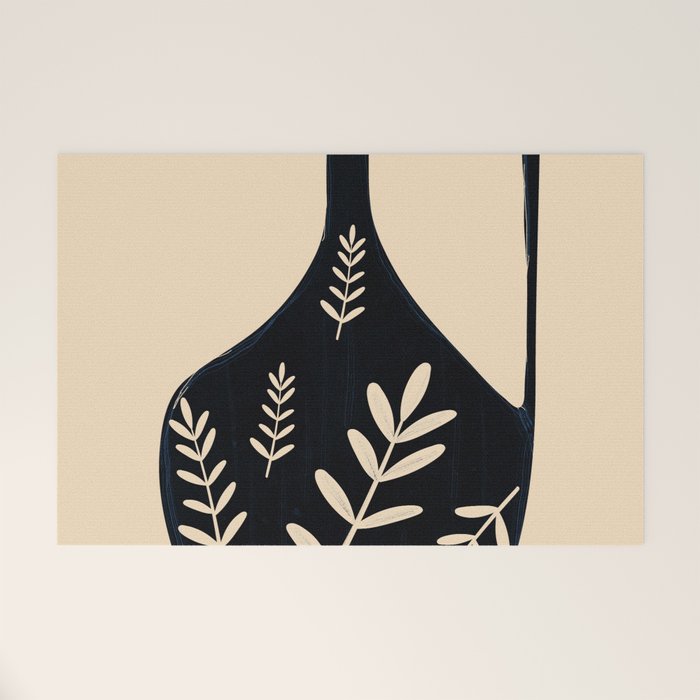 Minimal Abstract Art Vase 19 Welcome Mat Gallery Image 1