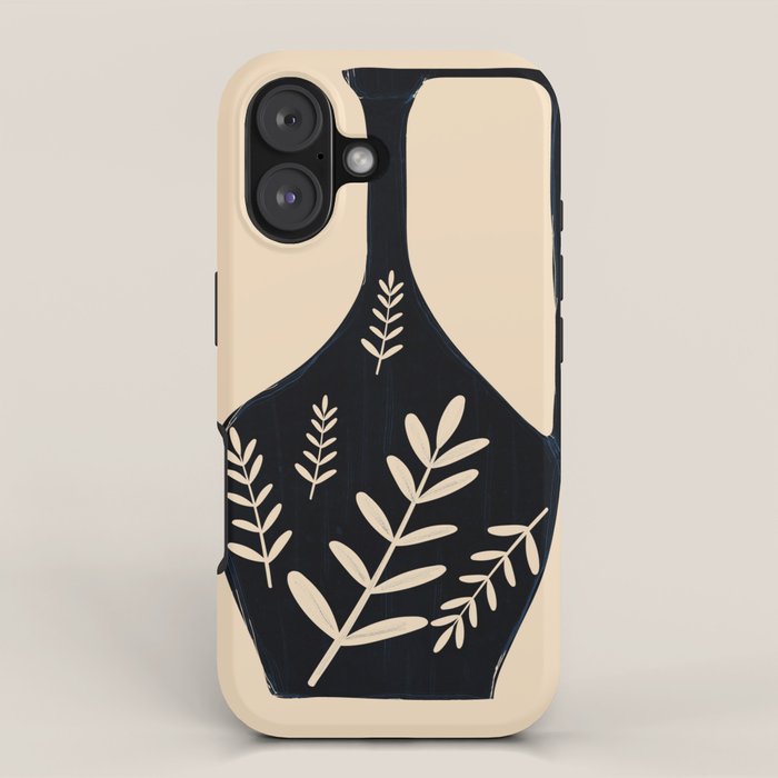 Minimal Abstract Art Vase 19 iPhone Case Gallery Image 1
