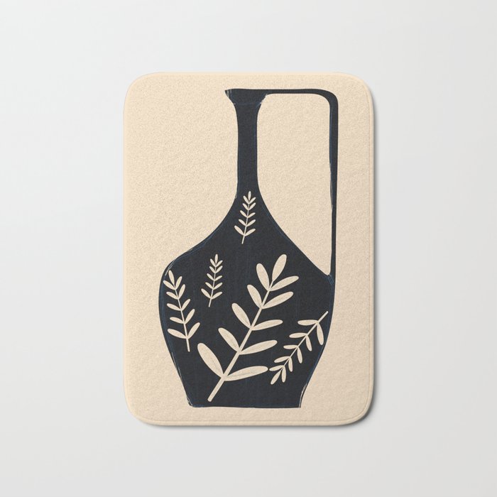 Minimal Abstract Art Vase 19 Bath Mat Gallery Image 1