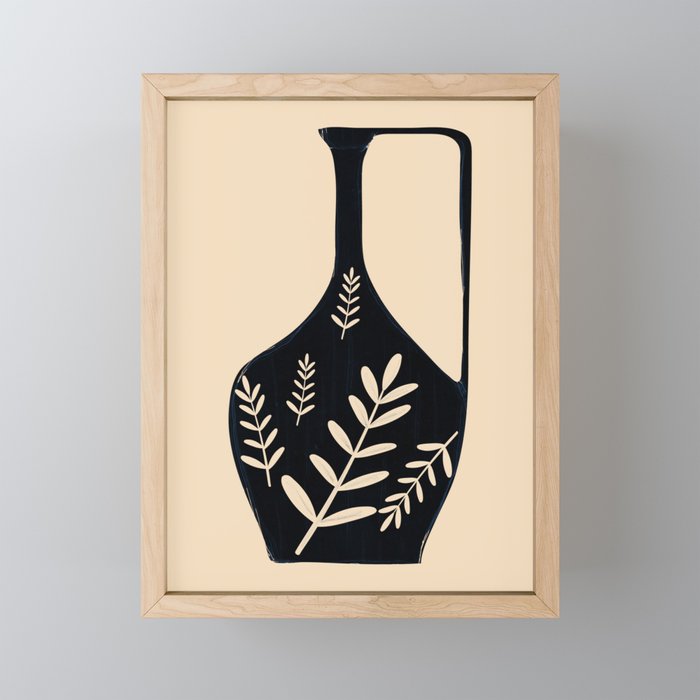 Minimal Abstract Art Vase 19 Mini Art Print Gallery Image 1