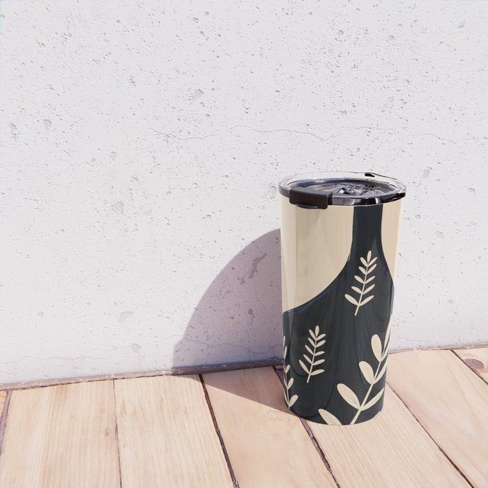 Minimal Abstract Art Vase 19 Travel Mug Gallery Image 4