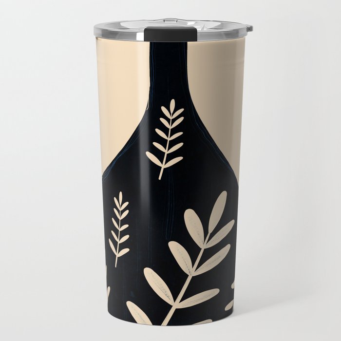 Minimal Abstract Art Vase 19 Travel Mug Gallery Image 1