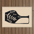 Minimal Abstract Art Vase 19 Outdoor Rug Gallery Image 1