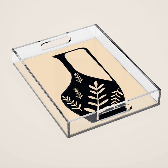 Minimal Abstract Art Vase 19 Acrylic Tray Gallery Image 1