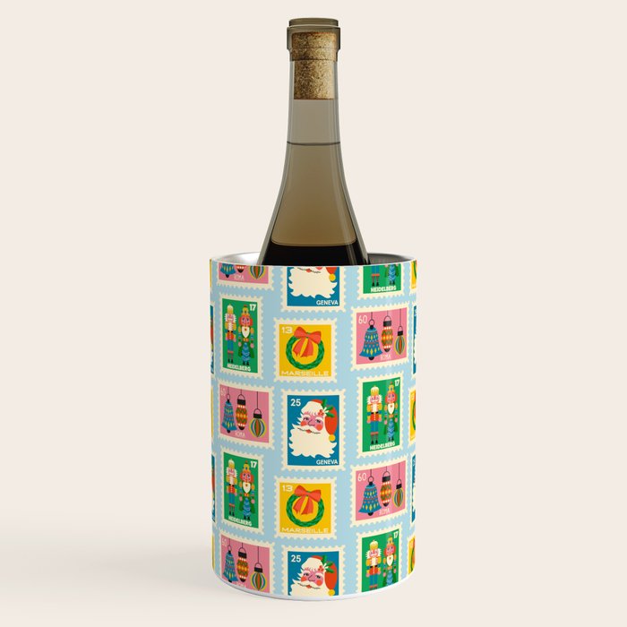 Christmas Stamps Wine Chiller Gallery Image 3
