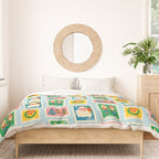 Christmas Stamps Duvet Cover Gallery Image 3