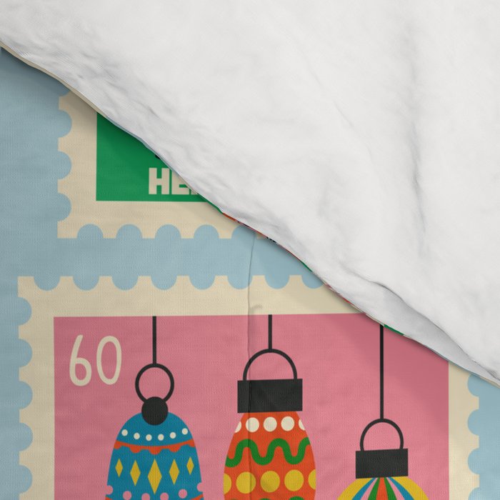 Christmas Stamps Comforter Gallery Image 4