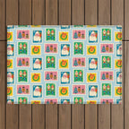 Christmas Stamps Outdoor Rug Gallery Image 1