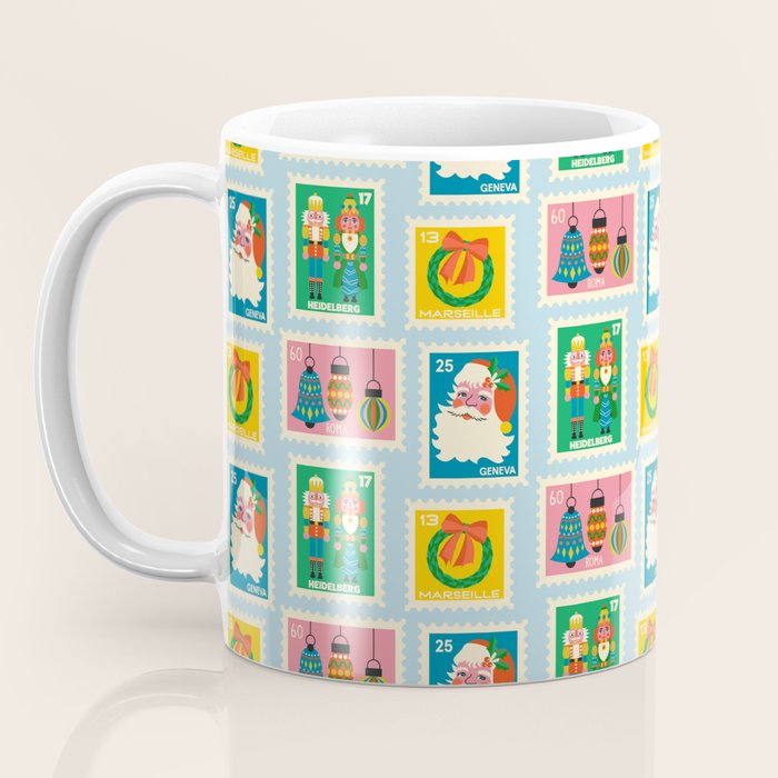 Christmas Stamps Coffee Mug Gallery Image 3