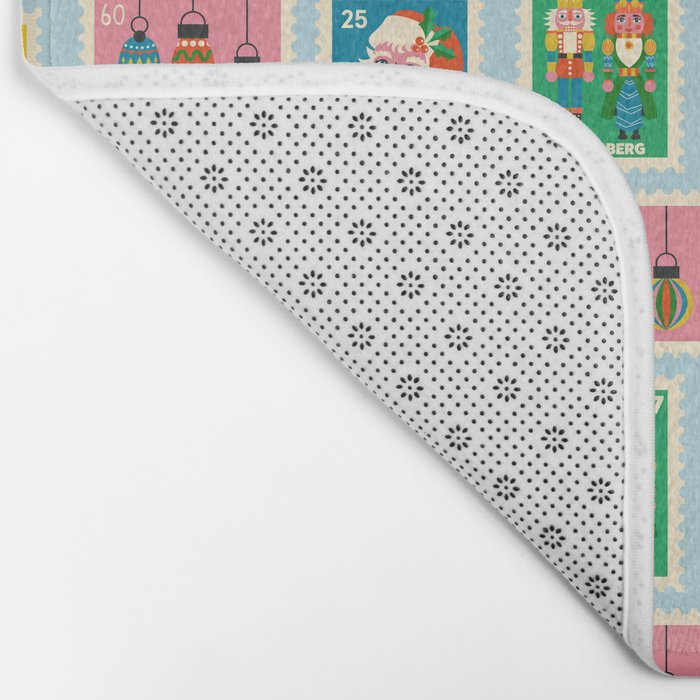 Christmas Stamps Bath Mat Gallery Image 2