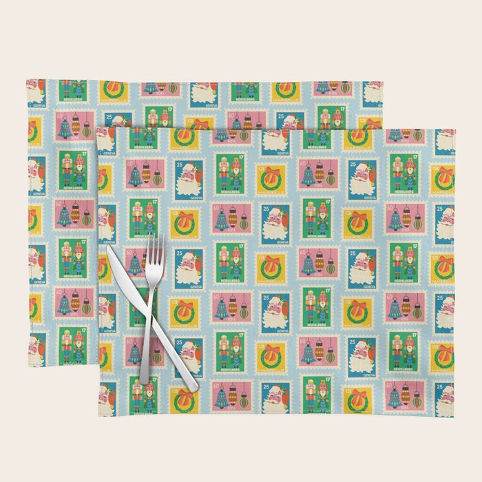 Christmas Stamps Placemat Gallery Image 1