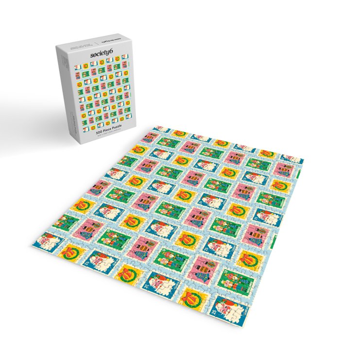 Christmas Stamps Jigsaw Puzzle Gallery Image 2