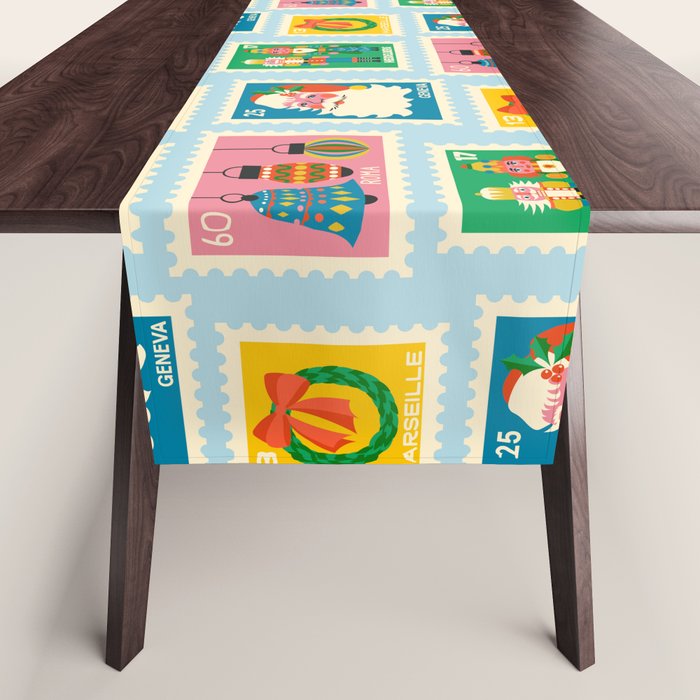 Christmas Stamps Table Runner Gallery Image 1