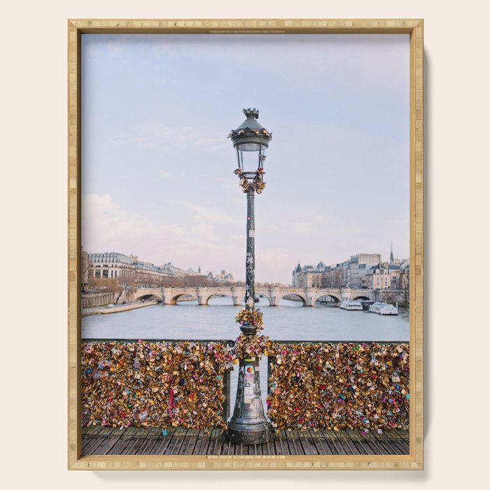 Love Locks - Paris Photography Serving Tray Gallery Image 1