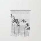 Hawaii Palm Trees - Black and White Photography Wall Hanging Gallery Image 1