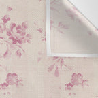 Elegant blush pink white rustic floral vintage stripes Wall Tapestry Gallery Image 3