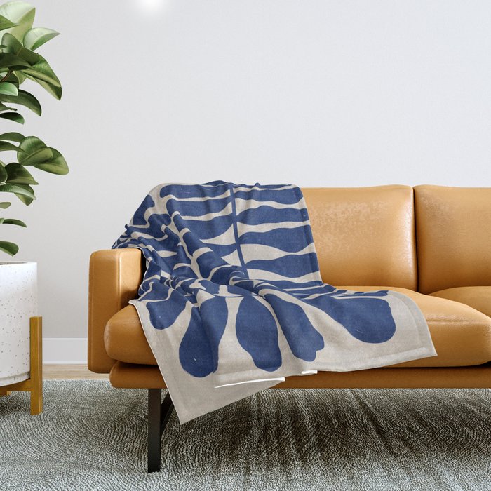 One Hundred-Leaved Plant #8 Throw Blanket Gallery Image 1