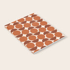 Vintage Mid-century Modern Abstract Geometric Shapes in Burnt Orange Pattern Notebook Gallery Image 2