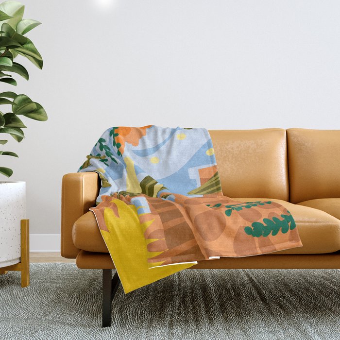 A Beautiful Day Begins With A Beautiful Mindset Throw Blanket Gallery Image 1