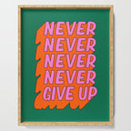 Never, Never Give Up Serving Tray Gallery Image 1