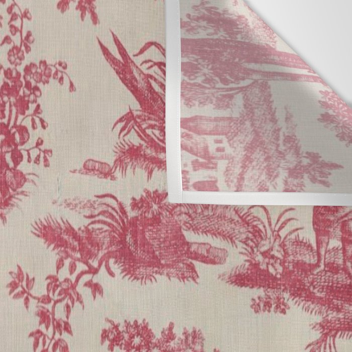 Antique 19th Century Romantic Pastoral French Toile de Jouy Wall Tapestry Gallery Image 3