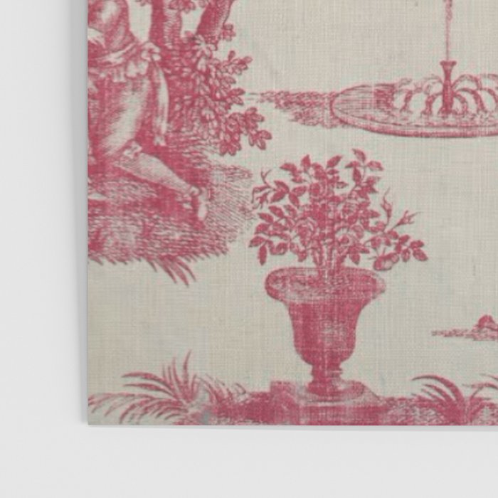 Antique 19th Century Romantic Pastoral French Toile de Jouy Poster Gallery Image 3