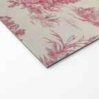 Antique 19th Century Romantic Pastoral French Toile de Jouy Welcome Mat Gallery Image 2
