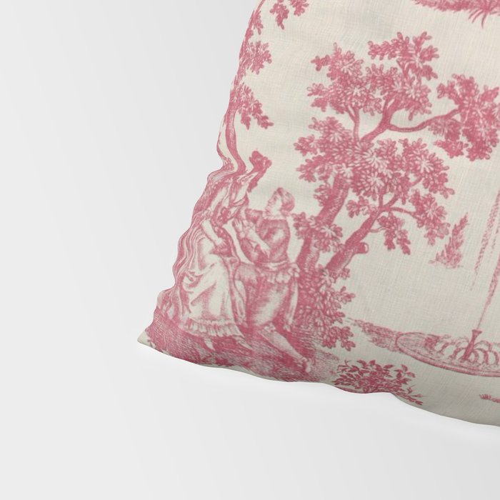 Antique 19th Century Romantic Pastoral French Toile de Jouy Pillow Sham Gallery Image 4