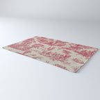 Antique 19th Century Romantic Pastoral French Toile de Jouy Rug Gallery Image 3