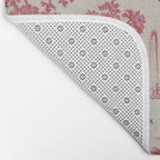 Antique 19th Century Romantic Pastoral French Toile de Jouy Bath Mat Gallery Image 2