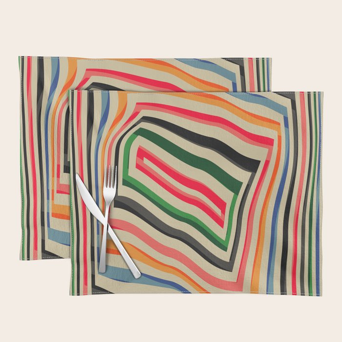 abstract lines Placemat Gallery Image 1