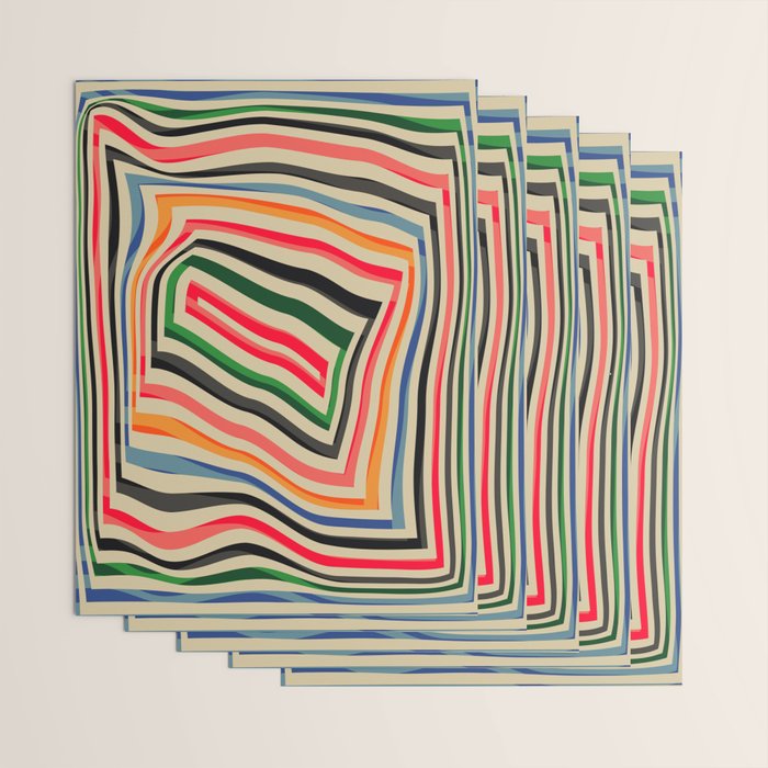 abstract lines Wrapping Paper Gallery Image 3