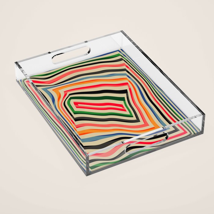 abstract lines Acrylic Tray Gallery Image 1