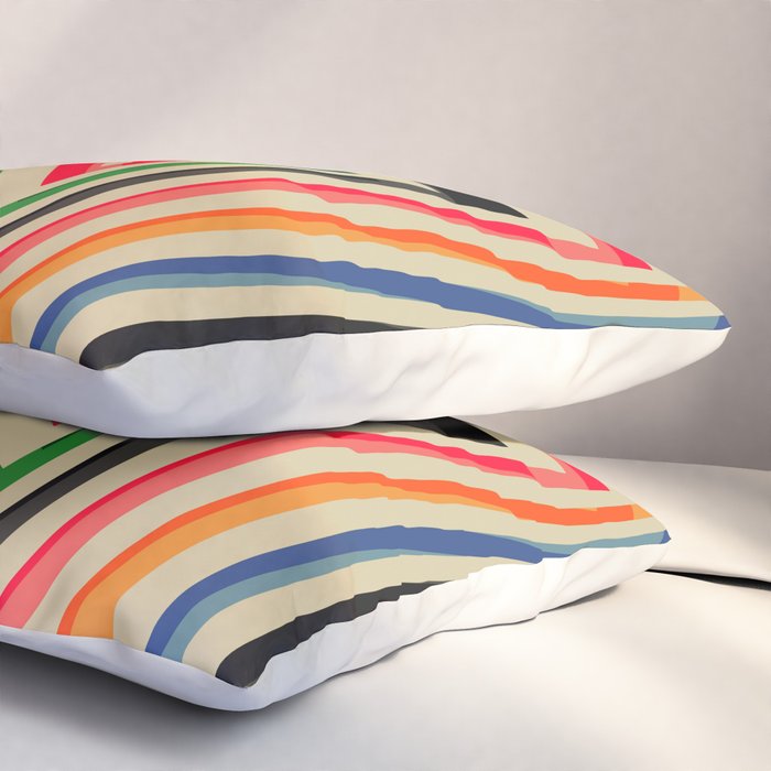 abstract lines Pillow Sham Gallery Image 3