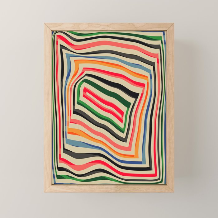abstract lines Mini Art Print Gallery Image 1