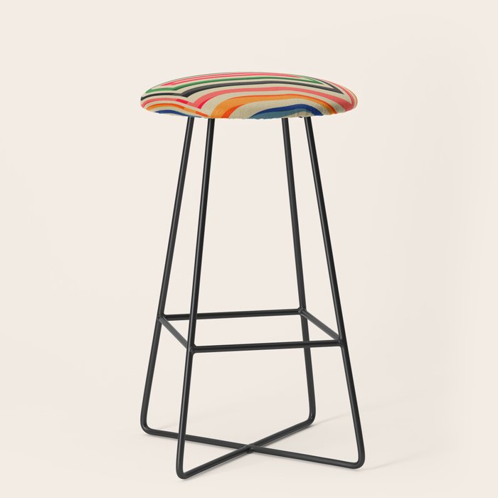abstract lines Stool Gallery Image 1