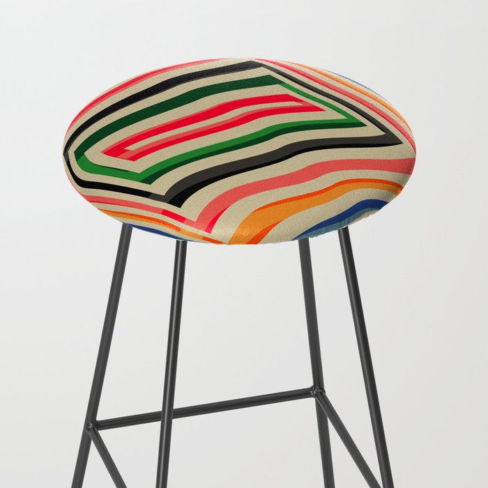 abstract lines Stool Gallery Image 2