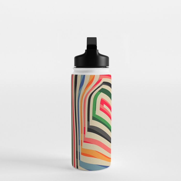 abstract lines Water Bottle Gallery Image 3