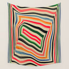 abstract lines Wall Tapestry Gallery Image 4