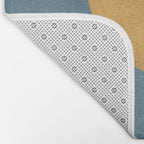 Halfmoon Colorblock - Gold Blue Bath Mat Gallery Image 2