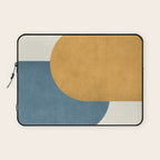 Halfmoon Colorblock - Gold Blue Laptop Sleeve Gallery Image 1