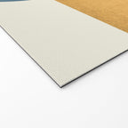 Halfmoon Colorblock - Gold Blue Welcome Mat Gallery Image 2