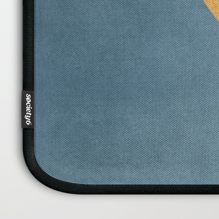 Halfmoon Colorblock - Gold Blue Laptop Sleeve Gallery Image 3