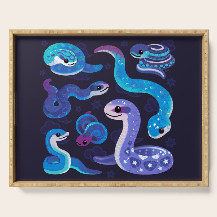 The Year of the Blue Snake Serving Tray Gallery Image 1