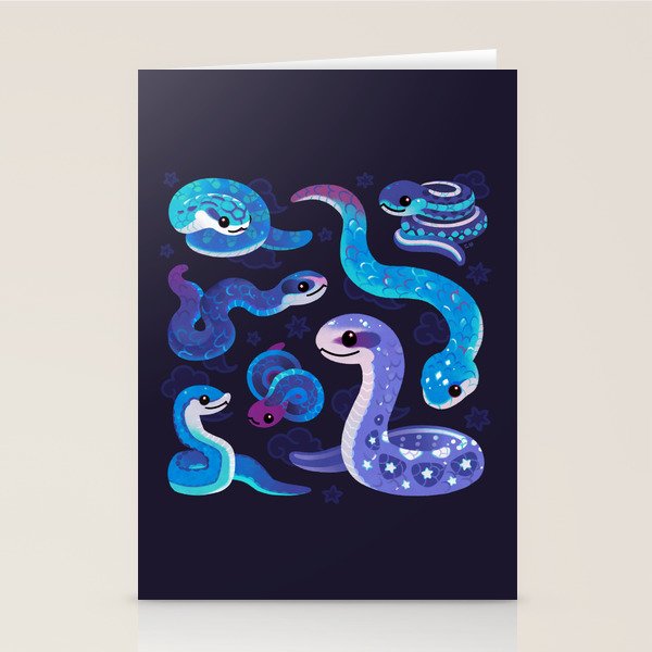 The Year of the Blue Snake Stationery Card Gallery Image 1
