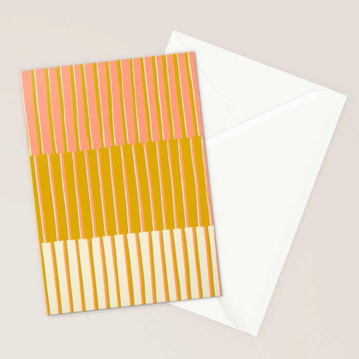 Peach, Tulip & Cream | PATTERN 09: The Retro Edition Stationery Card Gallery Image 2