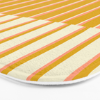 Peach, Tulip & Cream | PATTERN 09: The Retro Edition Bath Mat Gallery Image 3
