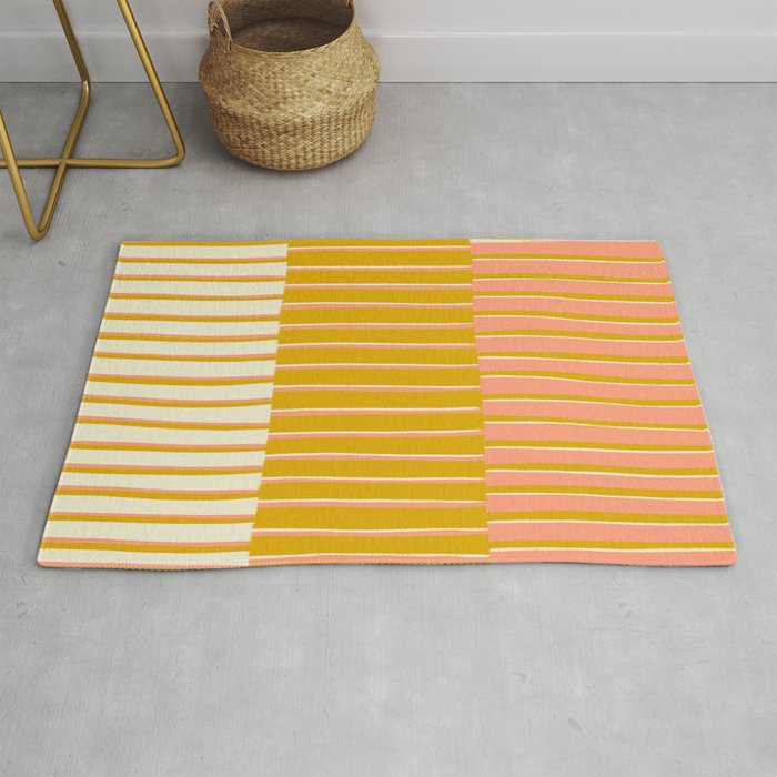 Peach, Tulip & Cream | PATTERN 09: The Retro Edition Rug Gallery Image 1