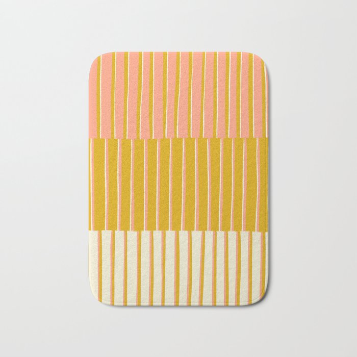 Peach, Tulip & Cream | PATTERN 09: The Retro Edition Bath Mat Gallery Image 1
